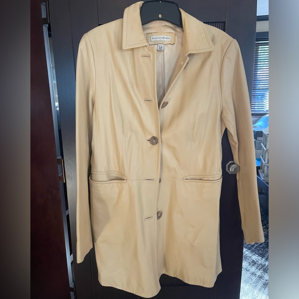 Banana Republic Leather Coat